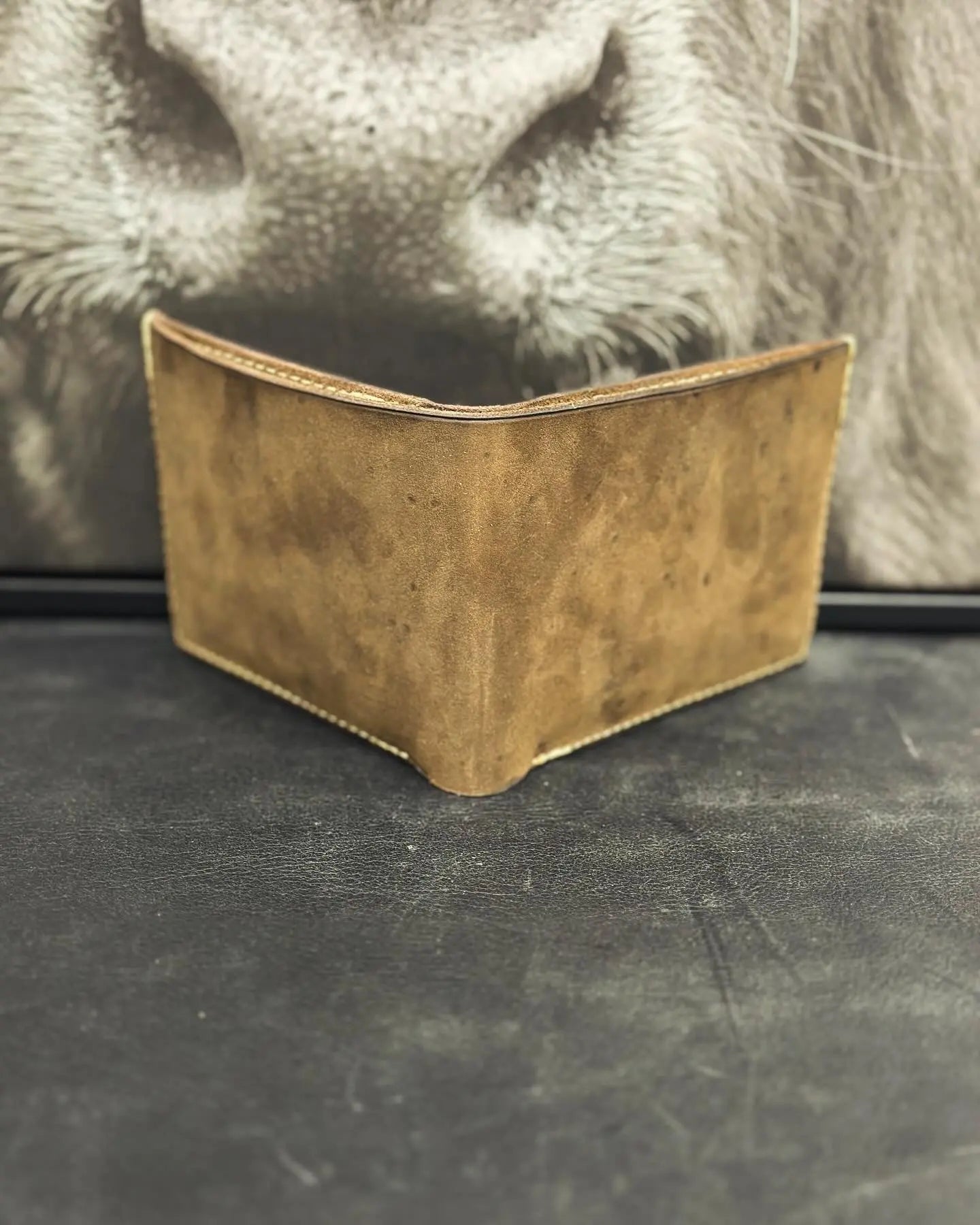 Bi-Fold Wallet by Kw Leatherworks, handmade leather goods detail photo 2
