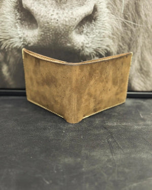 Bi-Fold Wallet by Kw Leatherworks, handmade leather goods detail photo 2