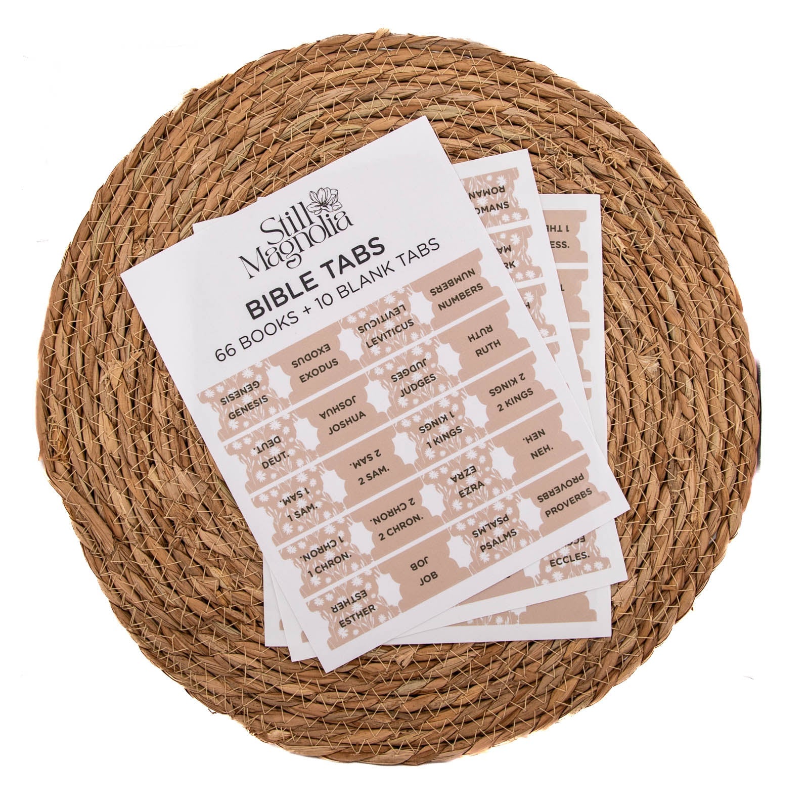 Bible Tabs - Daisy Daydream Pattern by Still Magnolia, stationery detail photo 5