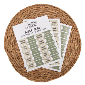 Bible Tabs - Meadow Breeze Pattern