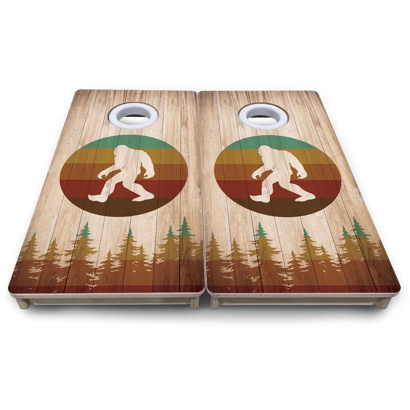 Bigfoot Circle - Mini or Vacation Size Cornhole Boards by Cornhole Solutions, custom cornhole board detail photo 6