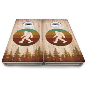 Bigfoot Circle - Mini or Vacation Size Cornhole Boards by Cornhole Solutions, custom cornhole board detail photo 6