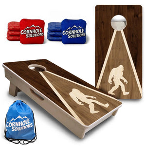 Bigfoot Triangle - Mini or Vacation Size Boards by Cornhole Solutions, custom cornhole board main product photo