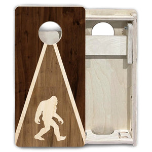Bigfoot Triangle - Mini or Vacation Size Boards by Cornhole Solutions, custom cornhole board detail photo 4