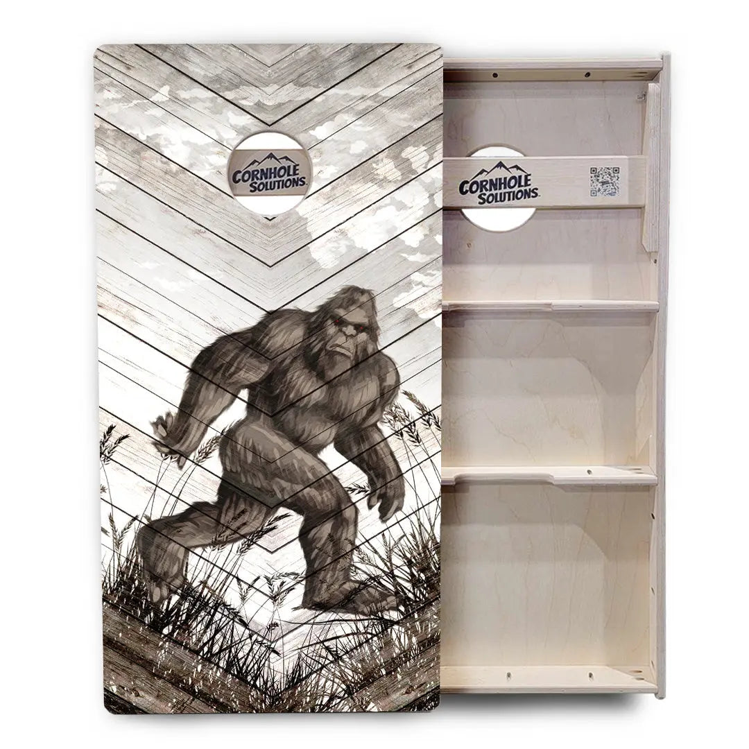 Bigfoot Whitewash Cornhole Boards - Professional Tournament Series by Cornhole Solutions, custom cornhole board detail photo 3