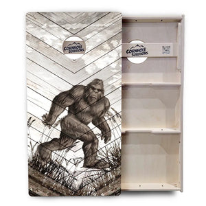 Bigfoot Whitewash Cornhole Boards - Professional Tournament Series by Cornhole Solutions, custom cornhole board detail photo 3