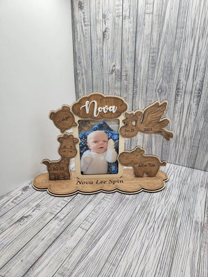 Birth Announcement Frame by EverLee Creations, Southern home decor detail photo 2