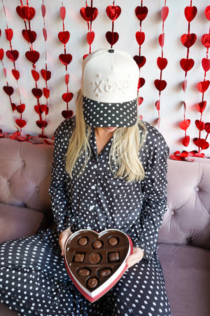 Black Polka Dot - Long Pajama Set by KenzKustomz, Southern food gift detail photo 4