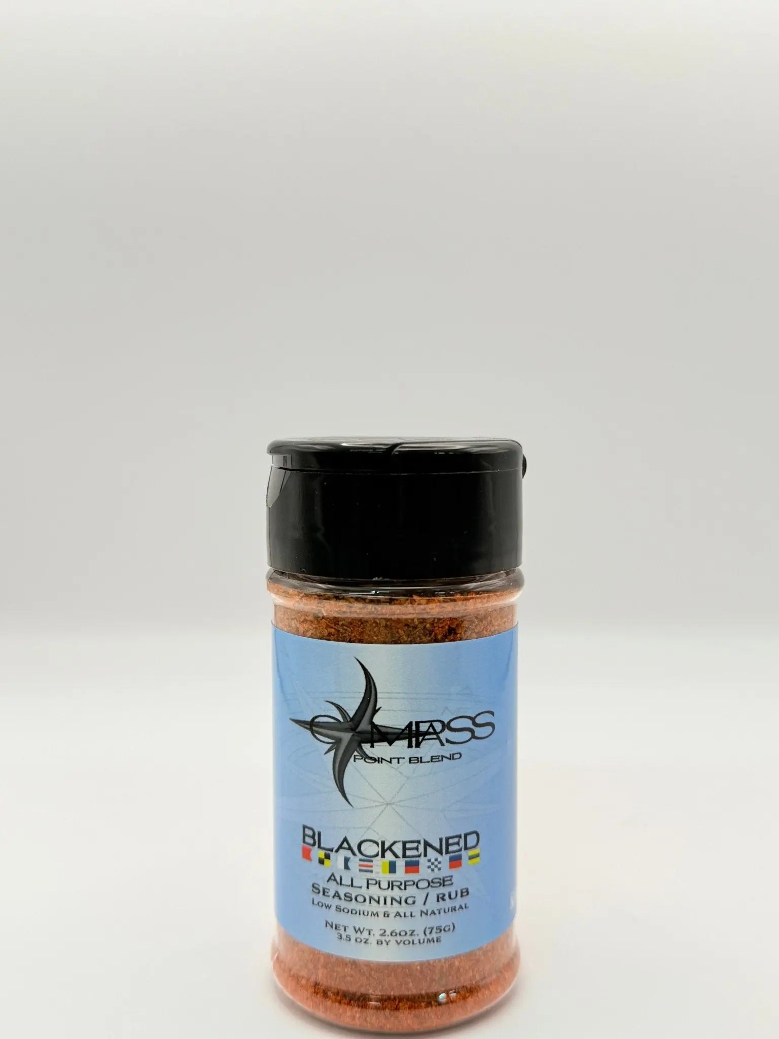 Compass Point Blend Blackened Seasoning: All-Purpose Spice & Rub, Low Sodium, All Natural