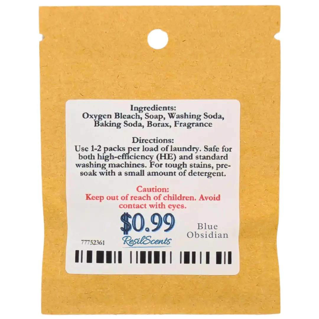 Blue Obsidian™ Laundry Detergent | Coastal Clean – ResilScents™ by ResilScents, scented candle detail photo 2