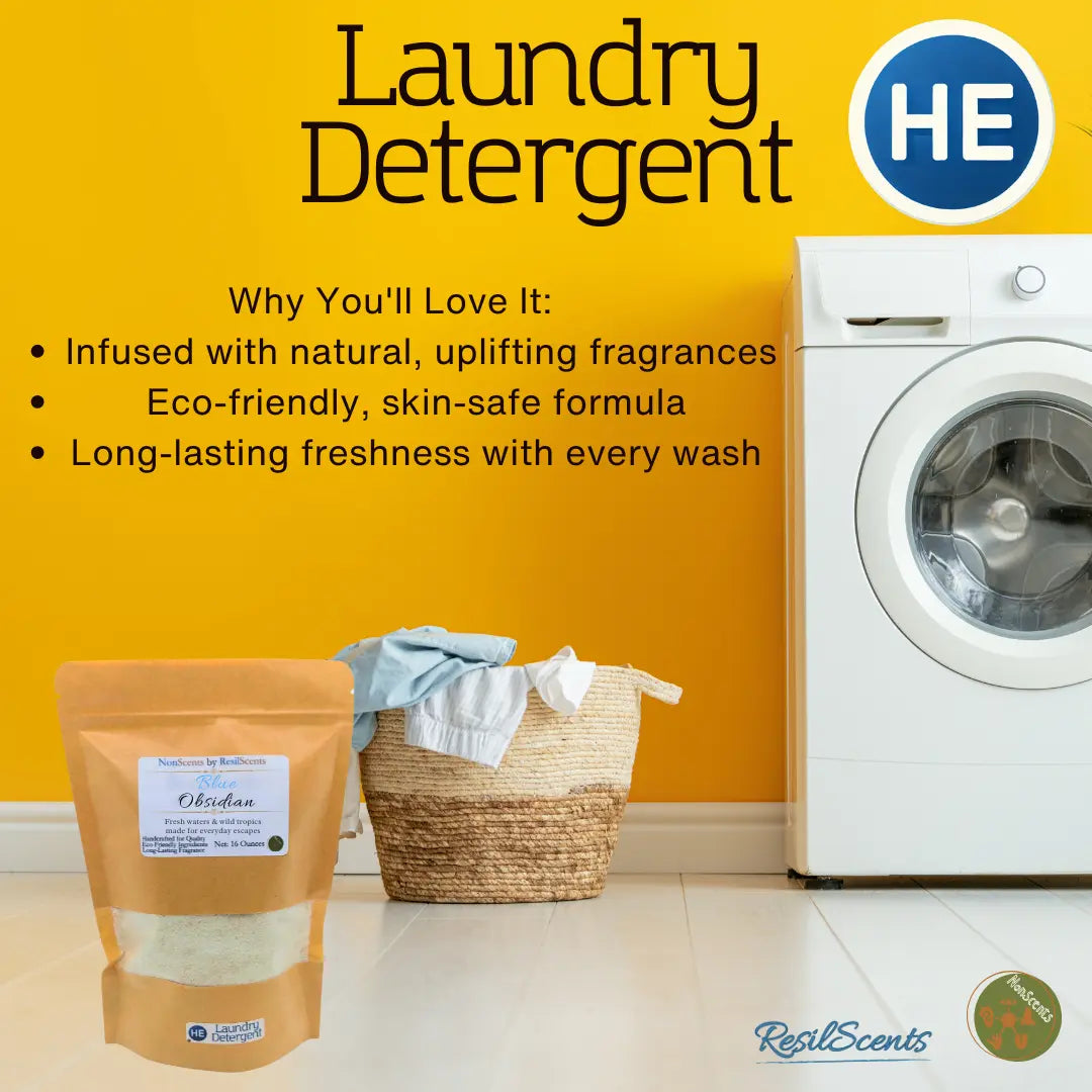 Blue Obsidian™ Laundry Detergent | Coastal Clean – ResilScents™ by ResilScents, scented candle detail photo 4