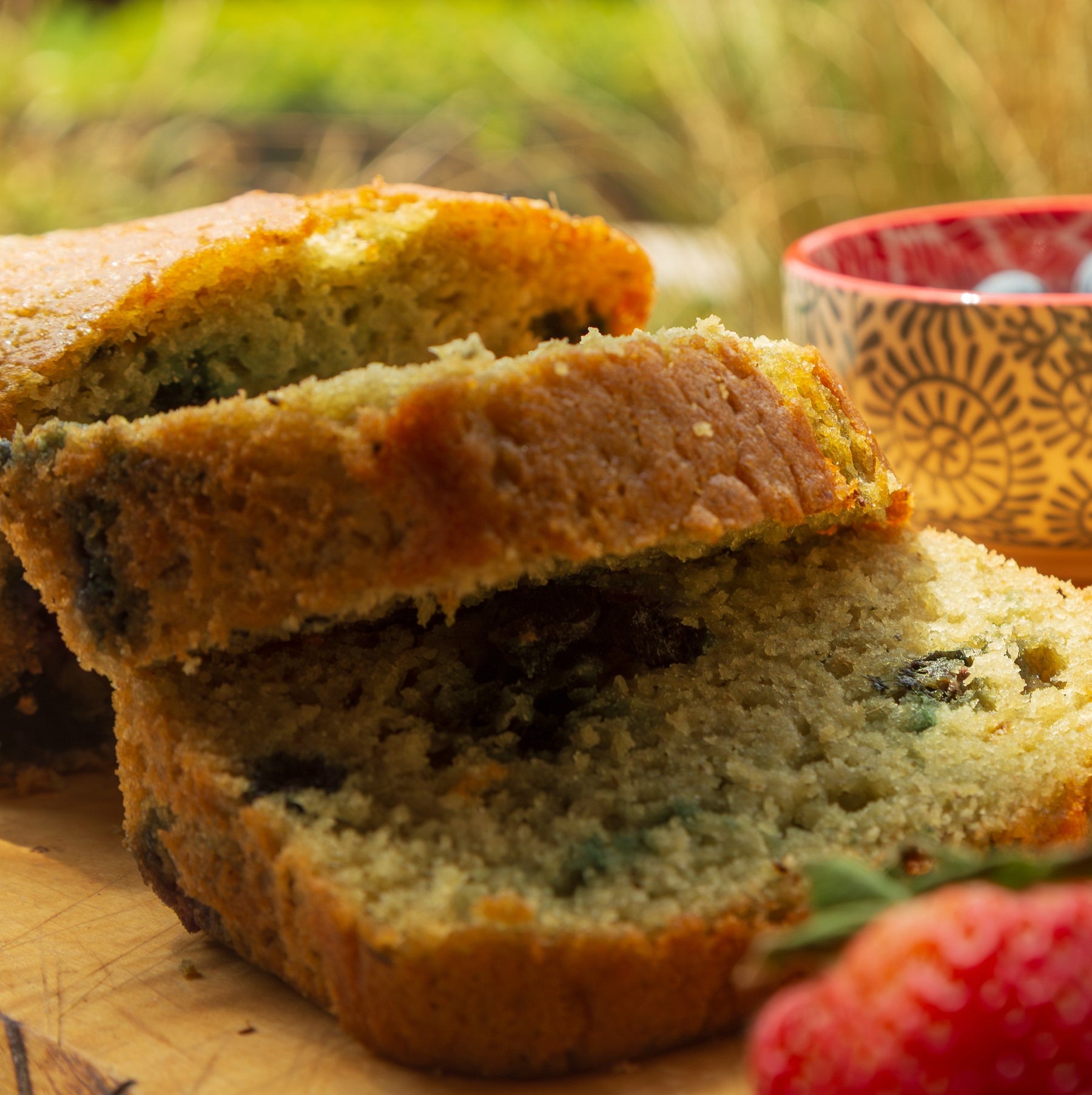 Blueberry & Lavender Bud Cake - Gluten Free