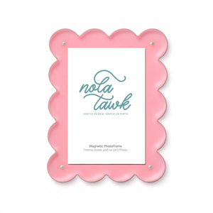 Blush Scalloped Magnetic Frame by Nola Tawk, Southern home decor main product photo