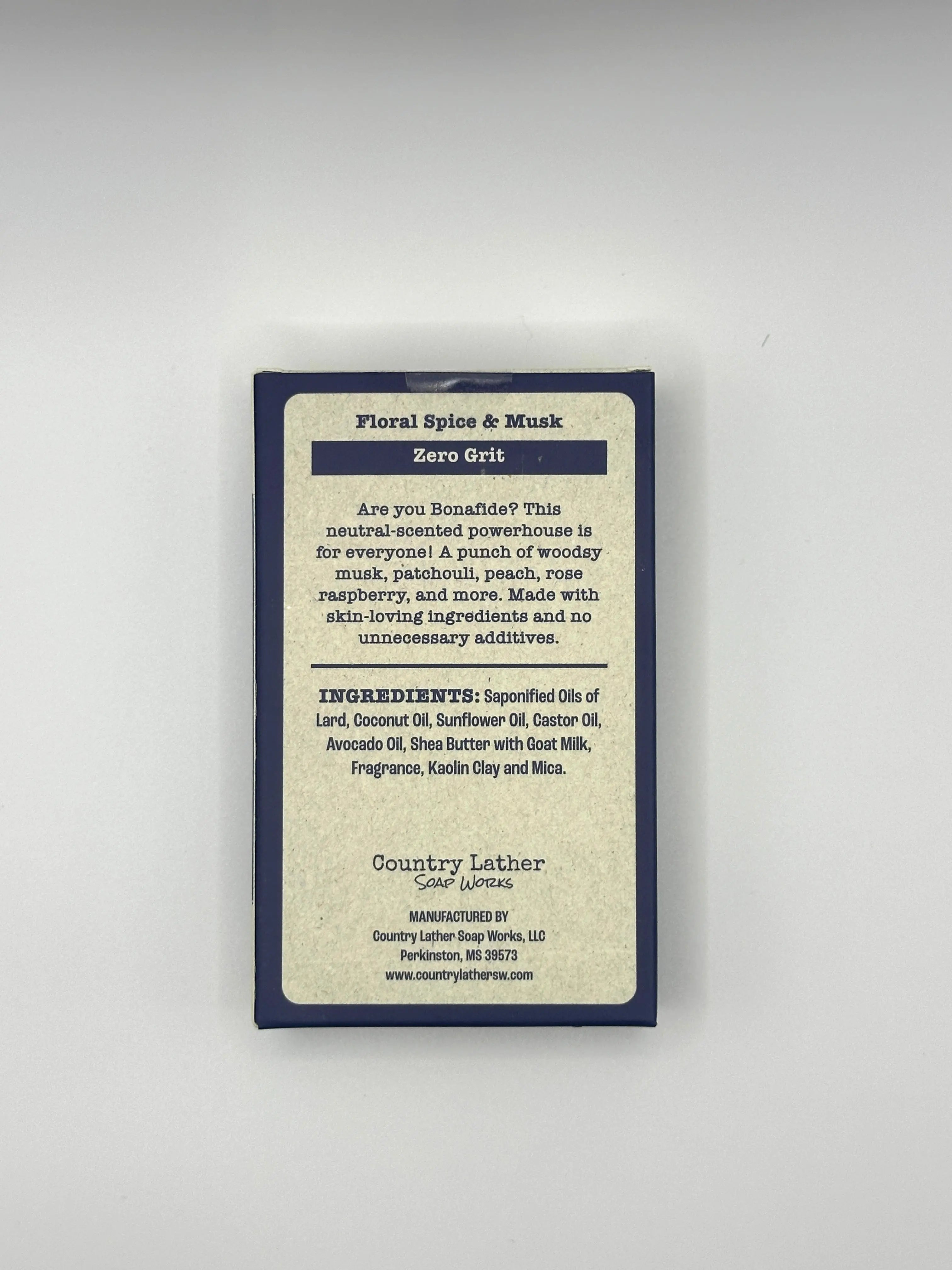 Bonafide Soap Bar - Country Lather Unisex Goat Milk Bar with Kaolin Clay Country Lather Soap Works