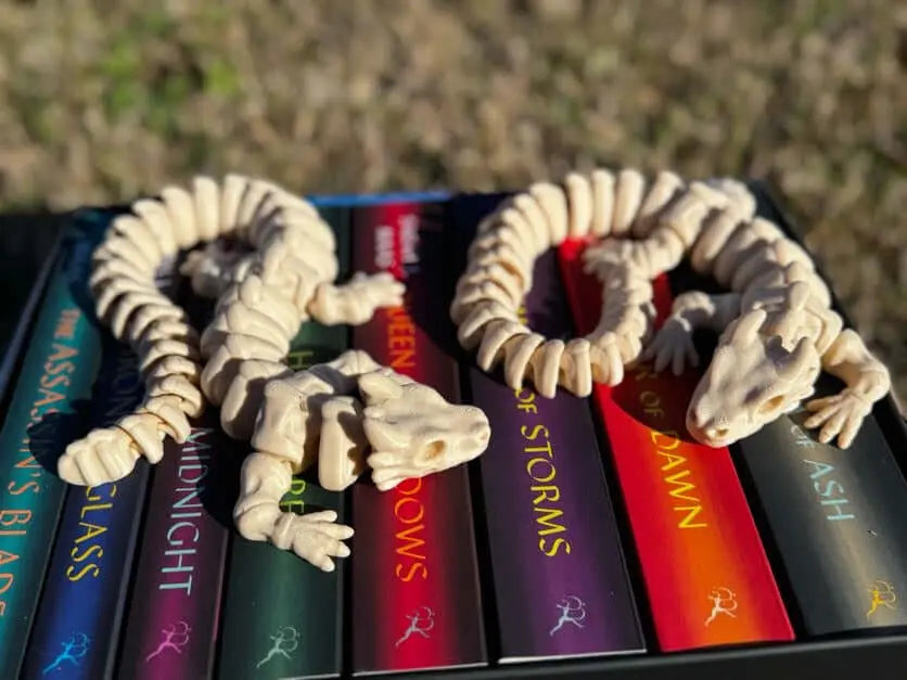 Bone Dragon 3D Printed Fidget Toy | Large Fantasy Sensory Toy