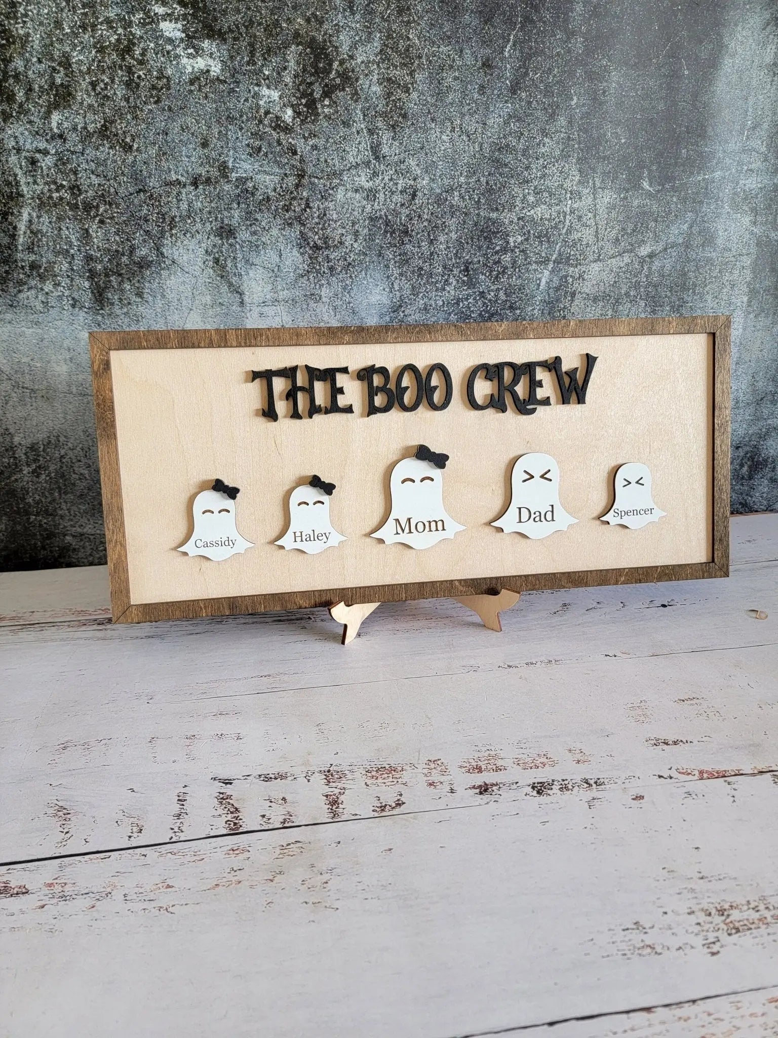 Boo Family Ghost Sign by EverLee Creations, Southern home decor main product photo