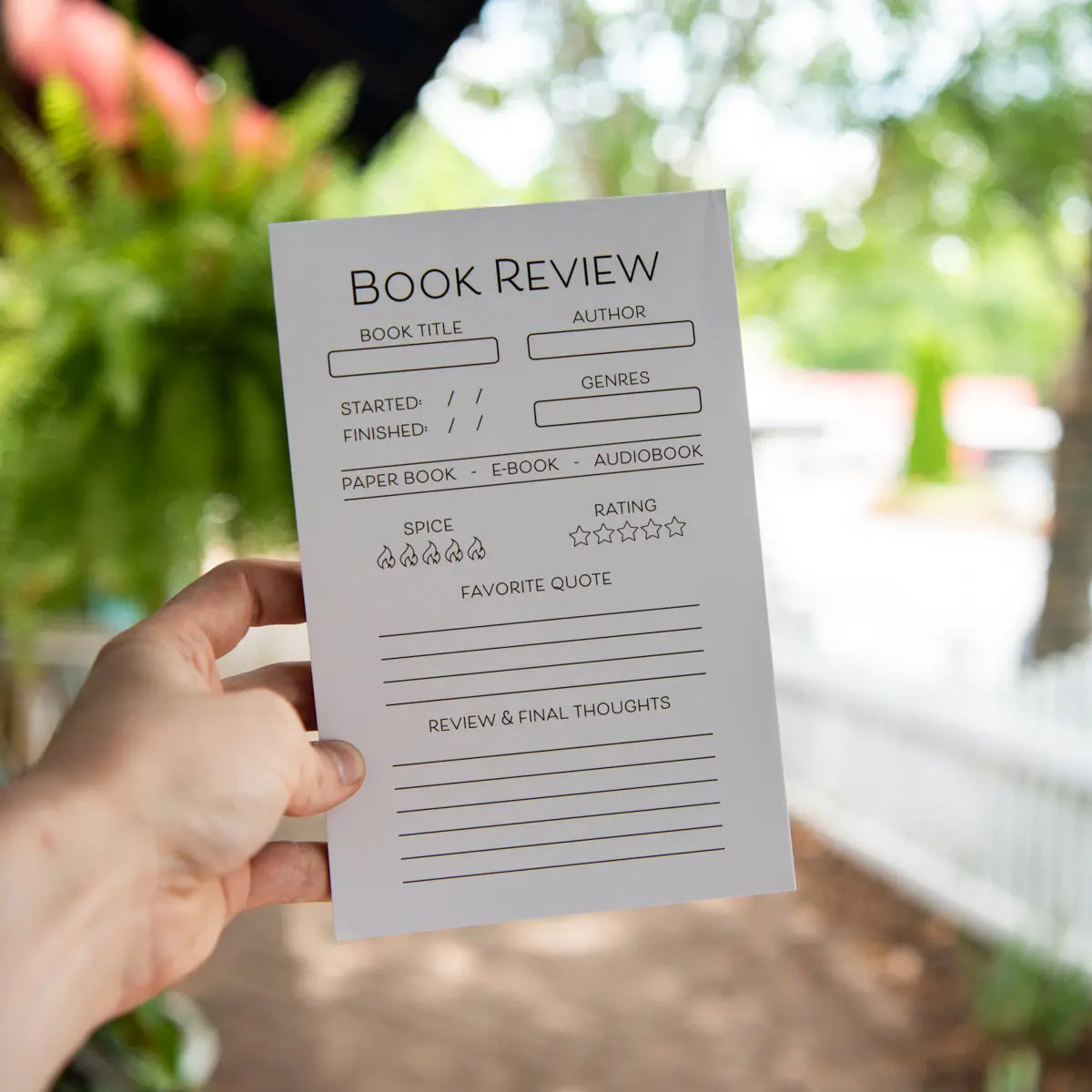 Book Review Notepad by Still Magnolia, paper gift main product photo