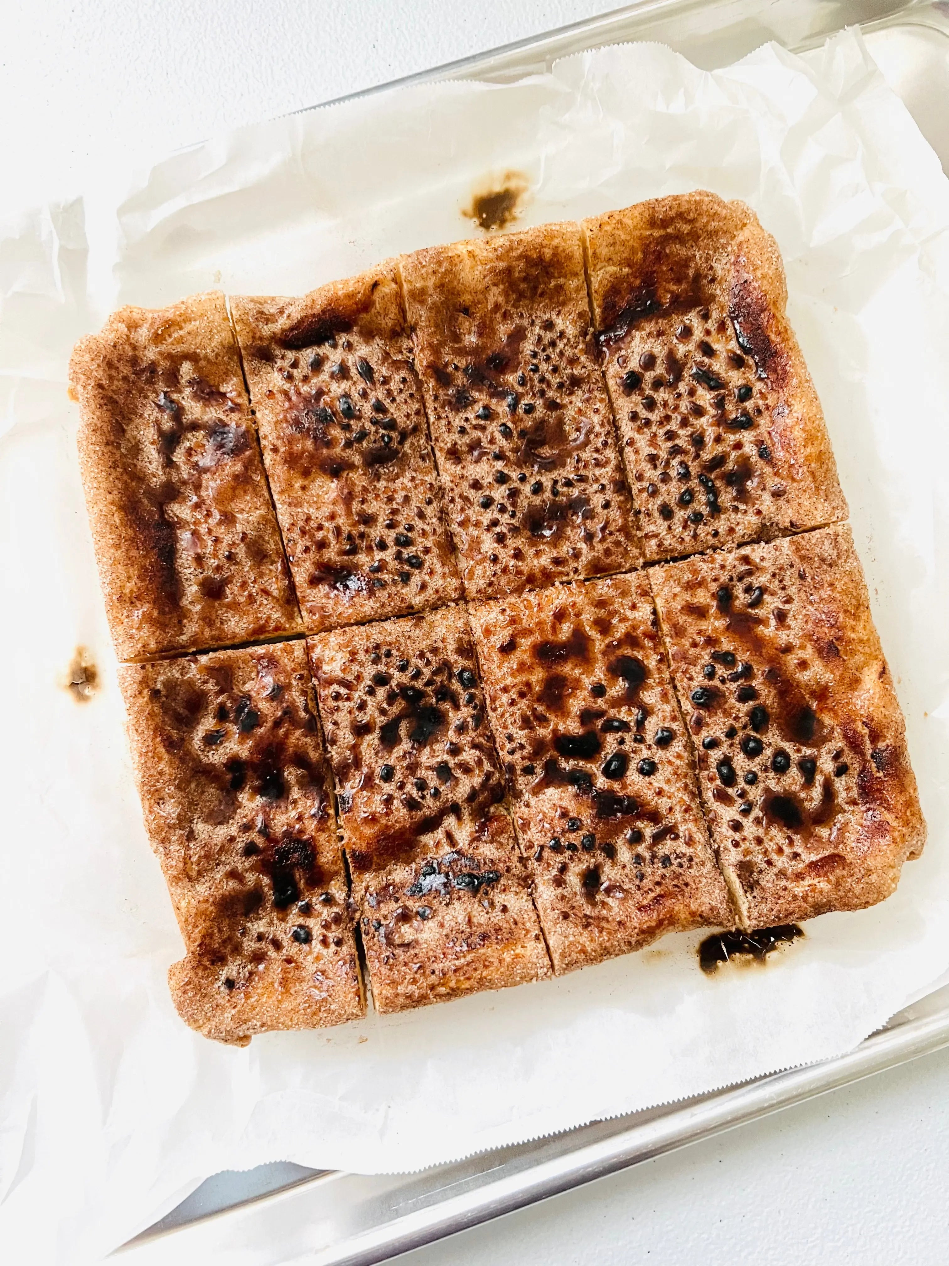 Bourbon Brûlée Snickerdoodle Blondies Let's Get Baked Artisan Desserts