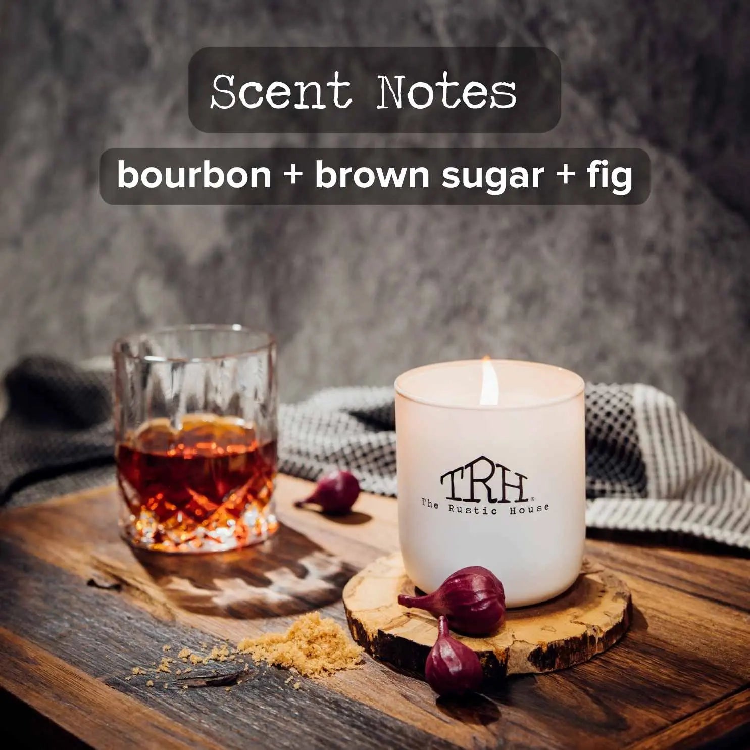 Bourbon + Brown Sugar Candle The Rustic House