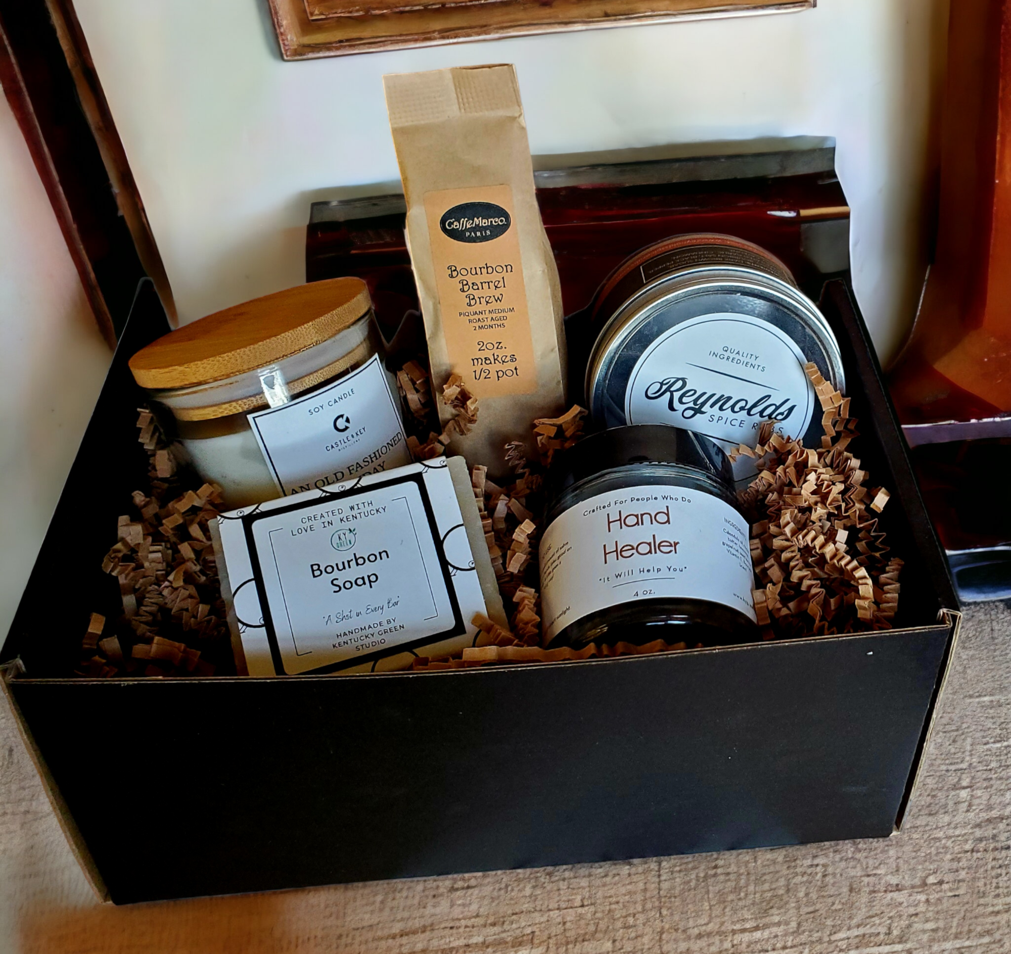 The Perfect Blend--A Gift Box for the Bourbon Lover by Kentucky Green Studio, gift giving main product photo