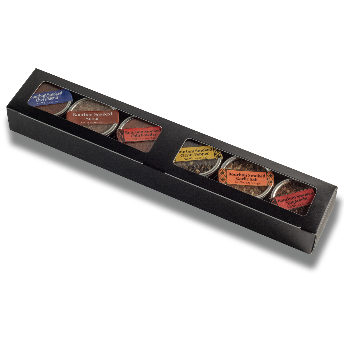 Bourbon Smoked Spices - Miniature Trial Set by Bourbon Barrel Foods, Southern food gift main product photo