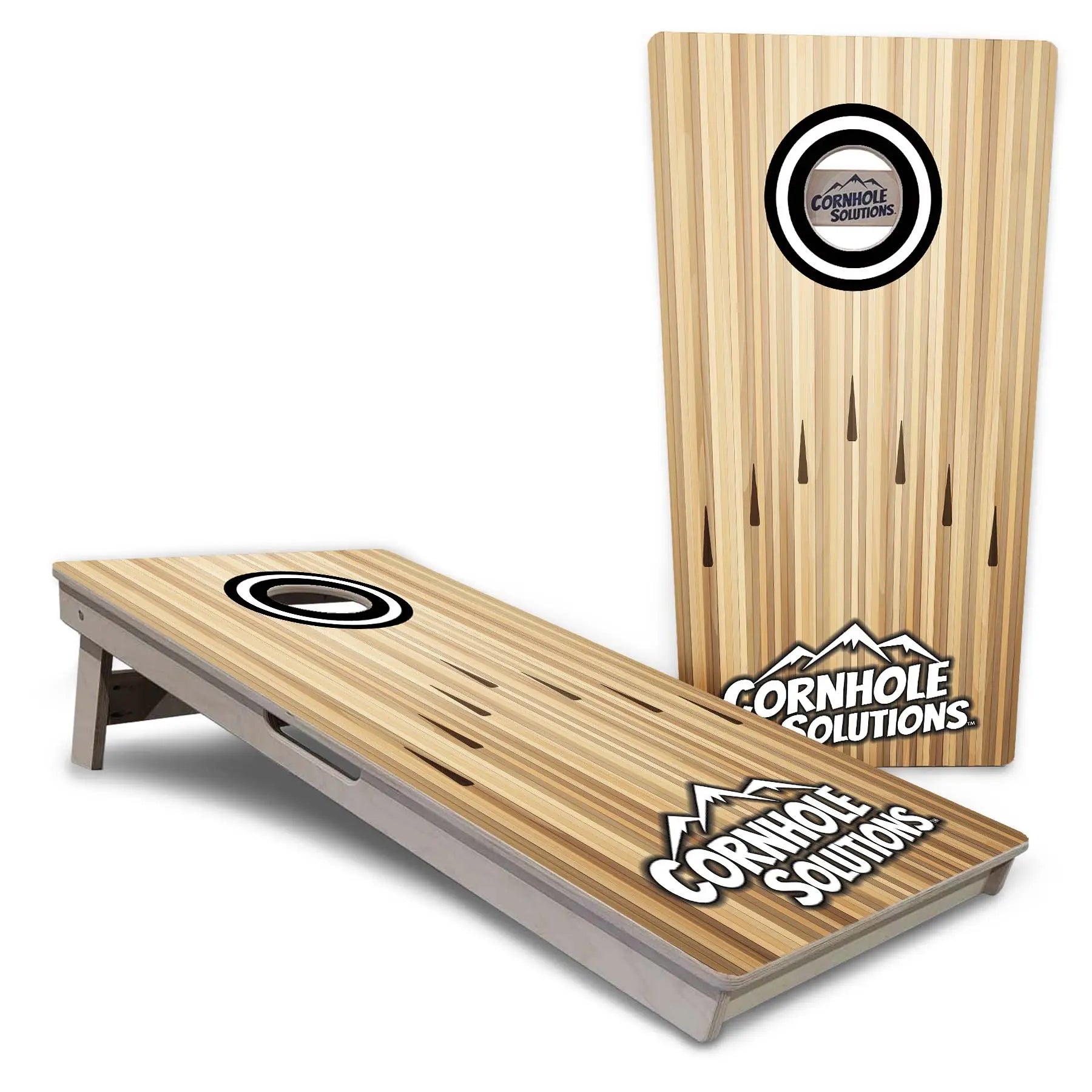 Bowling Black Logo Cornhole Boards - Professional Tournament Series Cornhole Solutions
