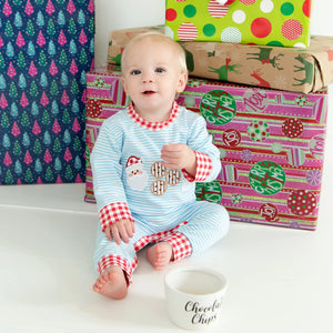 Boys Cookies For Santa Romper by Seven Lantern Lane, Southern lifestyle apparel detail photo 9