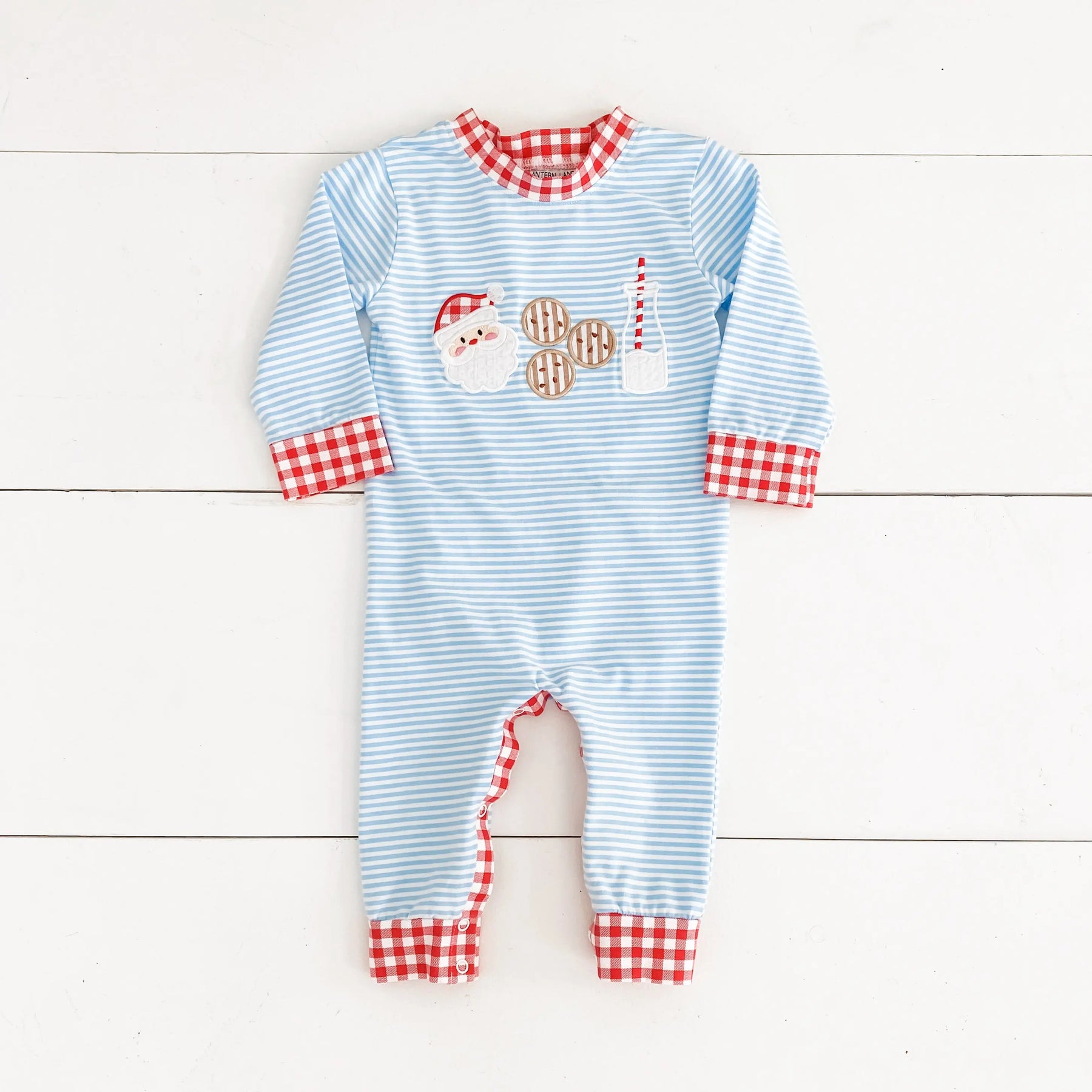 Boys Cookies For Santa Romper by Seven Lantern Lane, Southern lifestyle apparel detail photo 20