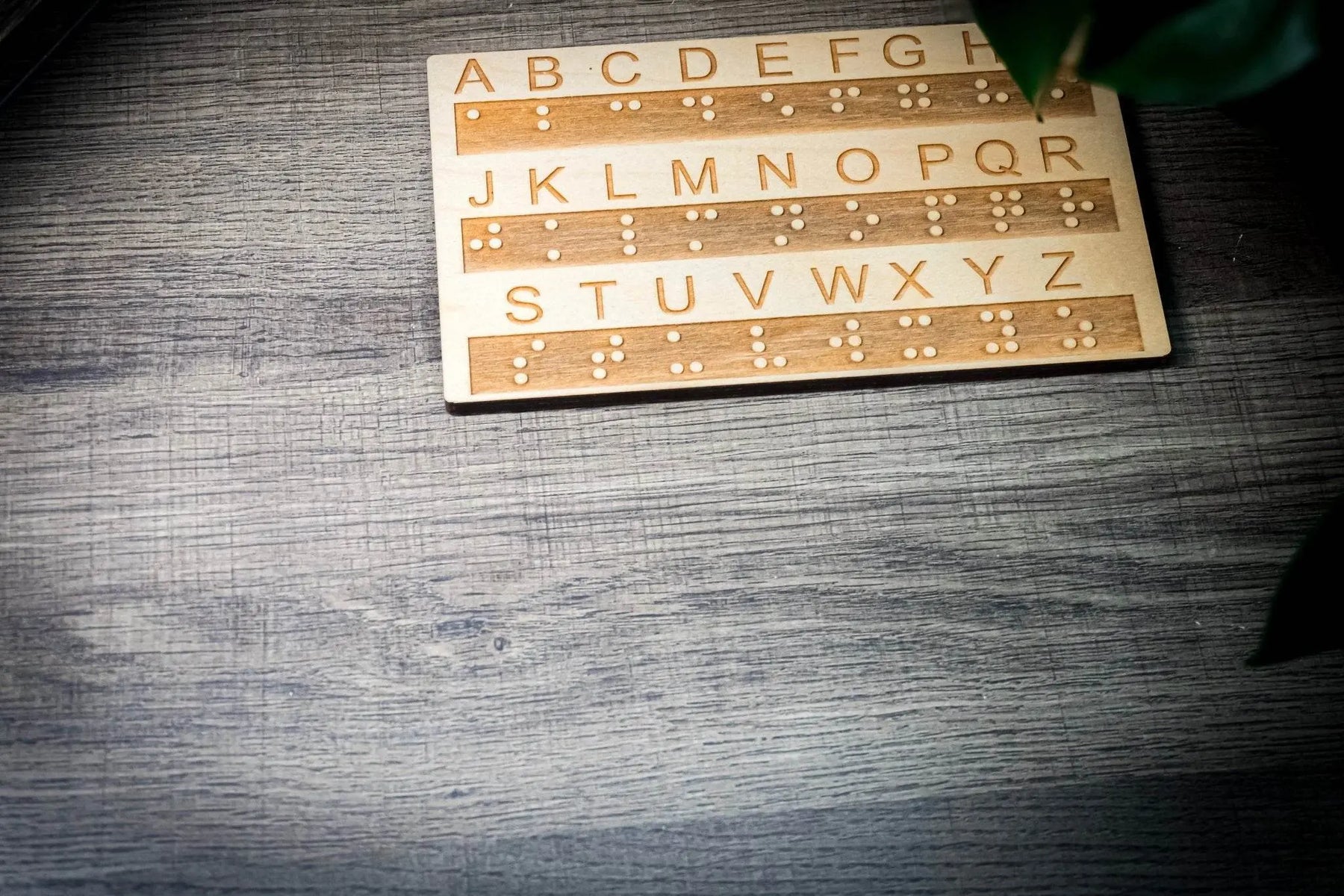Braille Alphabet Board, Tactile Raised Dots, Made in the USA by Creative Escape Rooms, reading toys detail photo 7