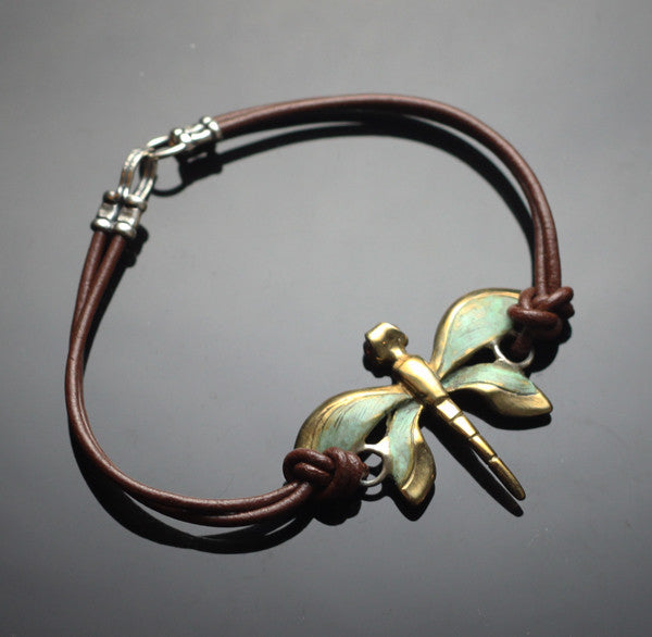Bronze Dragonfly Bracelet-BRBW1020