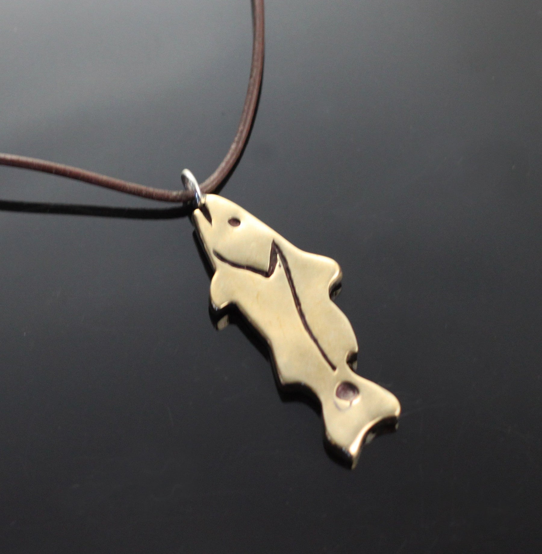 Bronze Sm Redfish Pendant-BRF1024