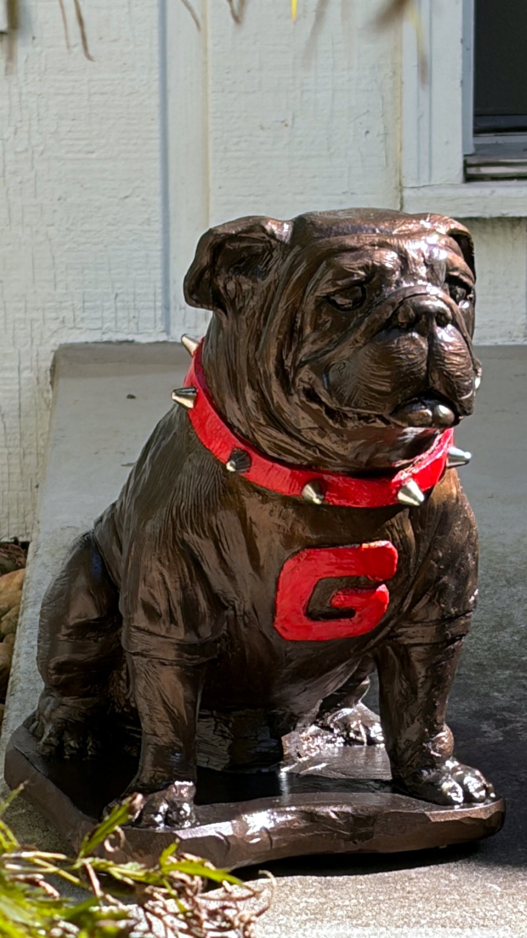 Georgia Bulldogs Bronzed UGA Mascot Garden Statue alternate view 4