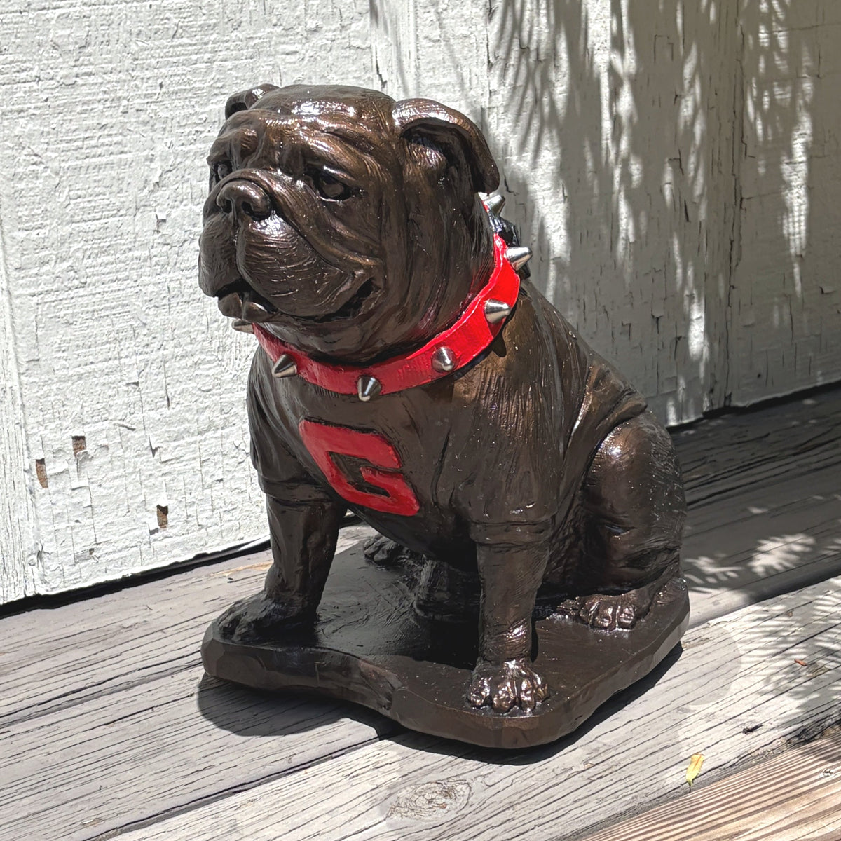 Georgia Bulldogs Bronzed UGA Mascot Garden Statue alternate view 8