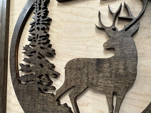 Buck In Nature Gun Safe Shelf - Gun Concealment Furniture - Hidden Gun Safe for Discrete Firearm Storage