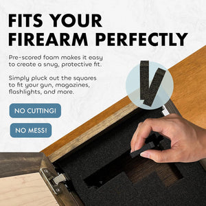 Buck In Nature Gun Safe Shelf - Gun Concealment Furniture - Hidden Gun Safe for Discrete Firearm Storage