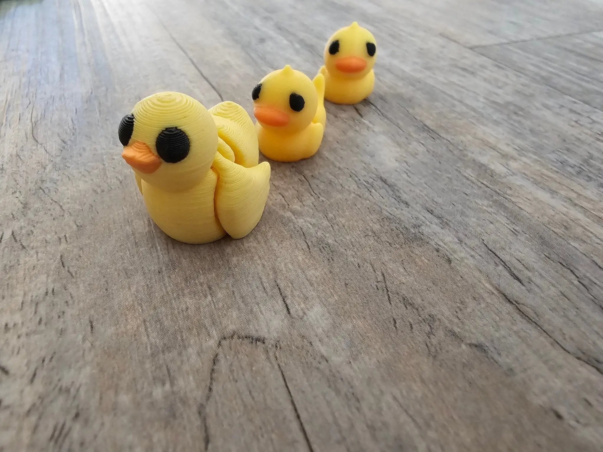 3D Printed Yellow Ducklings Fidget Toys: Adorable Desk Pets for Kids, School Fidgets.