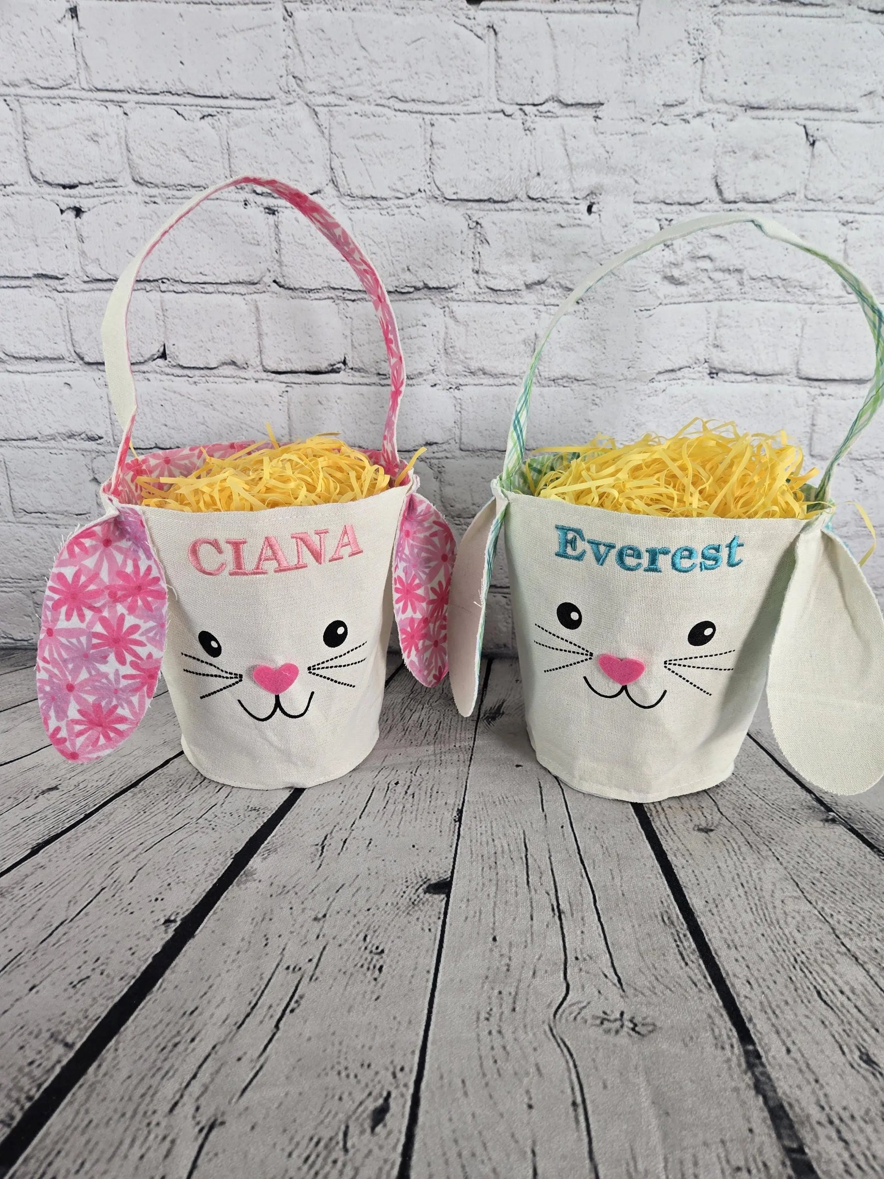 Bunny Face Personalized Easter Bag by EverLee Creations, handmade leather goods detail photo 11