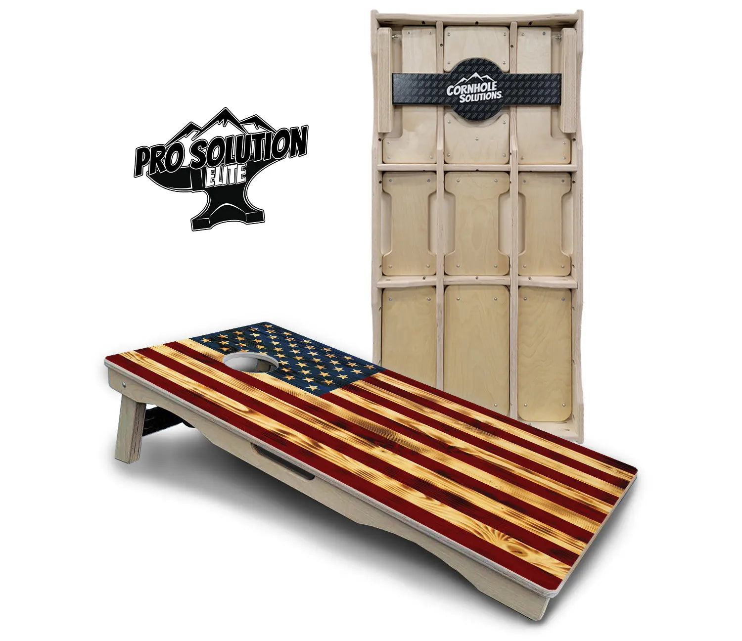 Burnt Color Flag Cornhole Boards - Pro Solution Elite Series Cornhole Solutions
