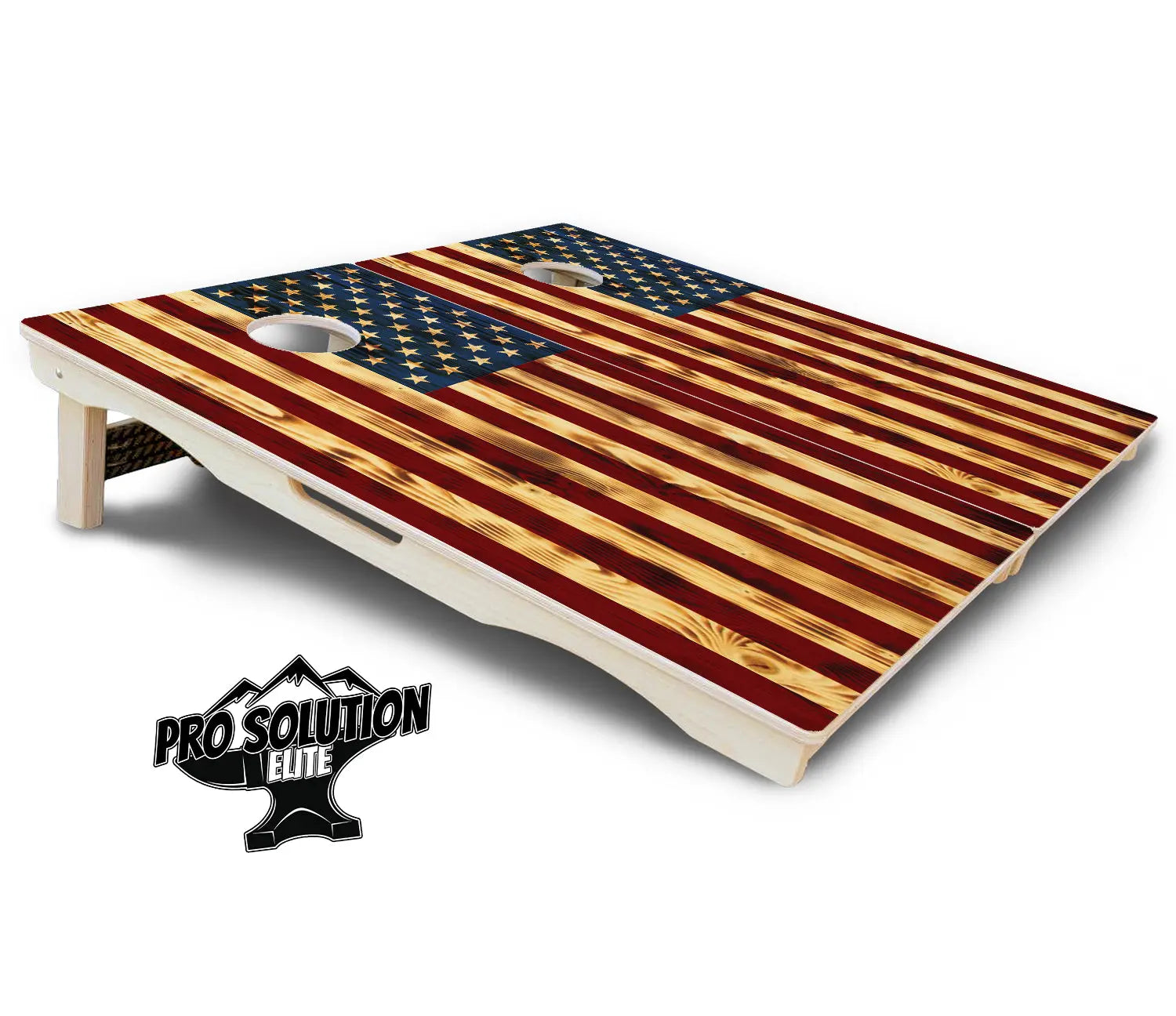 Burnt Color Flag Cornhole Boards - Pro Solution Elite Series by Cornhole Solutions, custom cornhole board detail photo 5