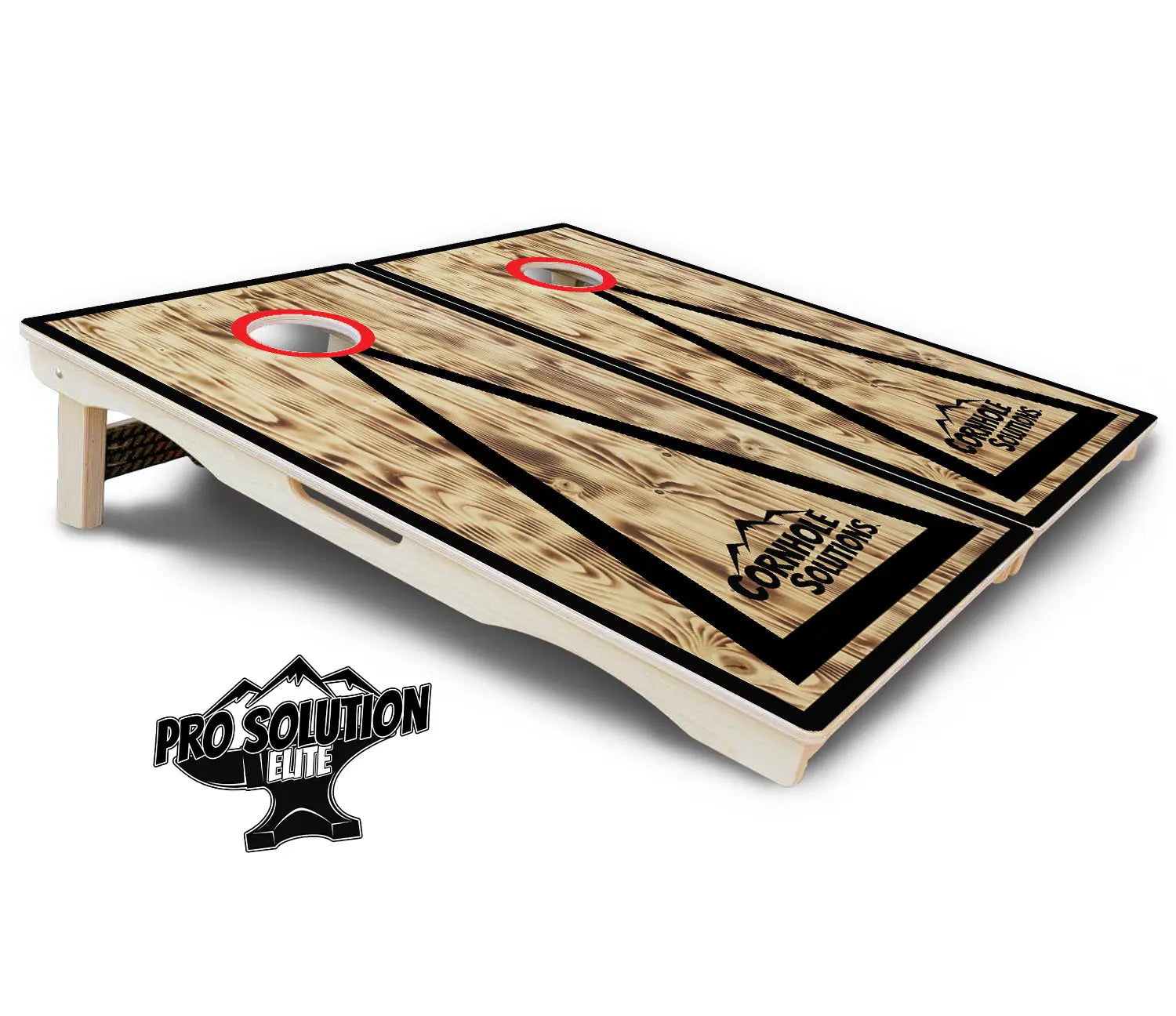 Burnt Triangle Cornhole Boards - Pro Solution Elite Series by Cornhole Solutions, custom cornhole board detail photo 5