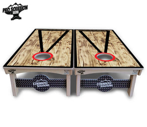 Burnt Triangle Cornhole Boards - Pro Solution Elite Series by Cornhole Solutions, custom cornhole board detail photo 8
