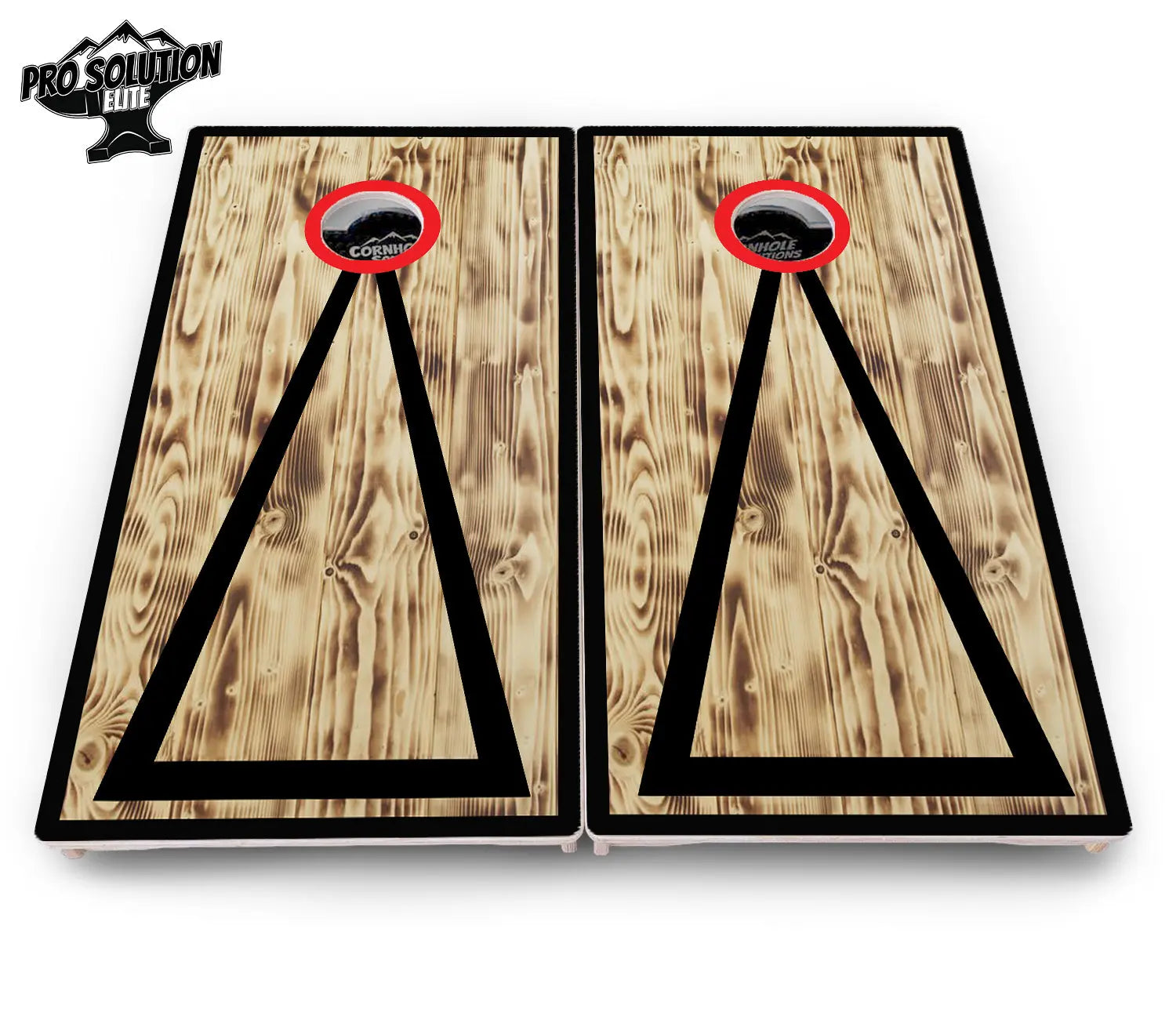 Burnt Triangle Cornhole Boards - Pro Solution Elite Series by Cornhole Solutions, custom cornhole board detail photo 9