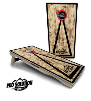 Burnt Triangle Cornhole Boards - Pro Solution Lite Series by Cornhole Solutions, custom cornhole board detail photo 4