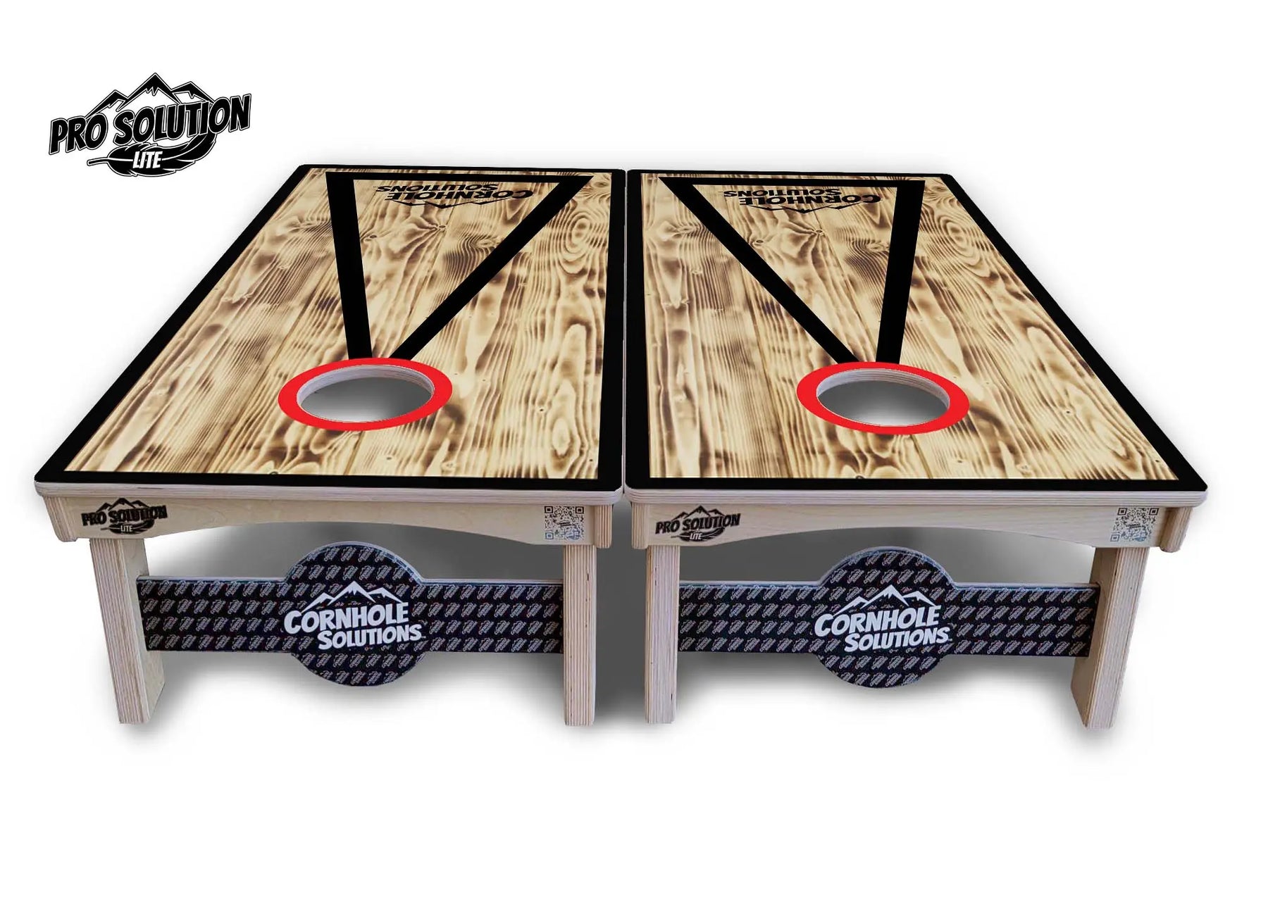 Burnt Triangle Cornhole Boards - Pro Solution Lite Series by Cornhole Solutions, custom cornhole board detail photo 5