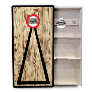 Burnt Triangle Cornhole Boards - Professional Tournament Series by Cornhole Solutions, custom cornhole board detail photo 3