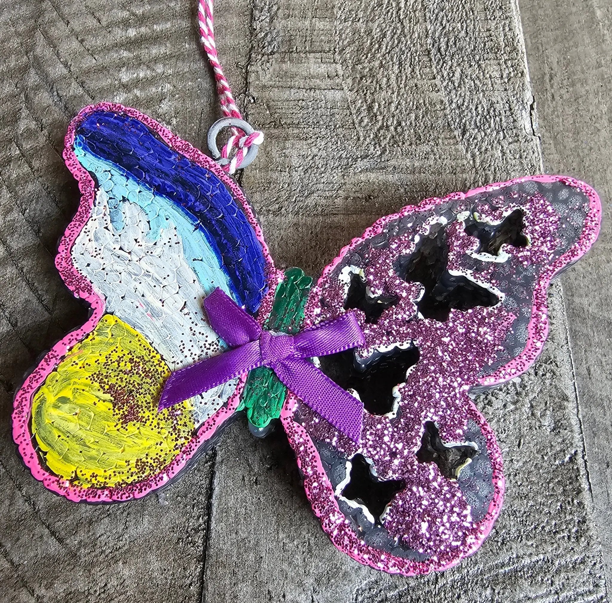 Butterfly Car Freshie: Handmade Aroma Bead Air Freshener | Main Street Collective