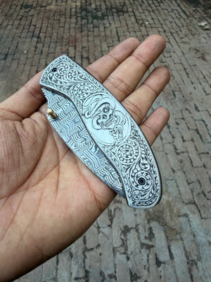 Obsidian Mosaic Folder Knife product detail, view 6