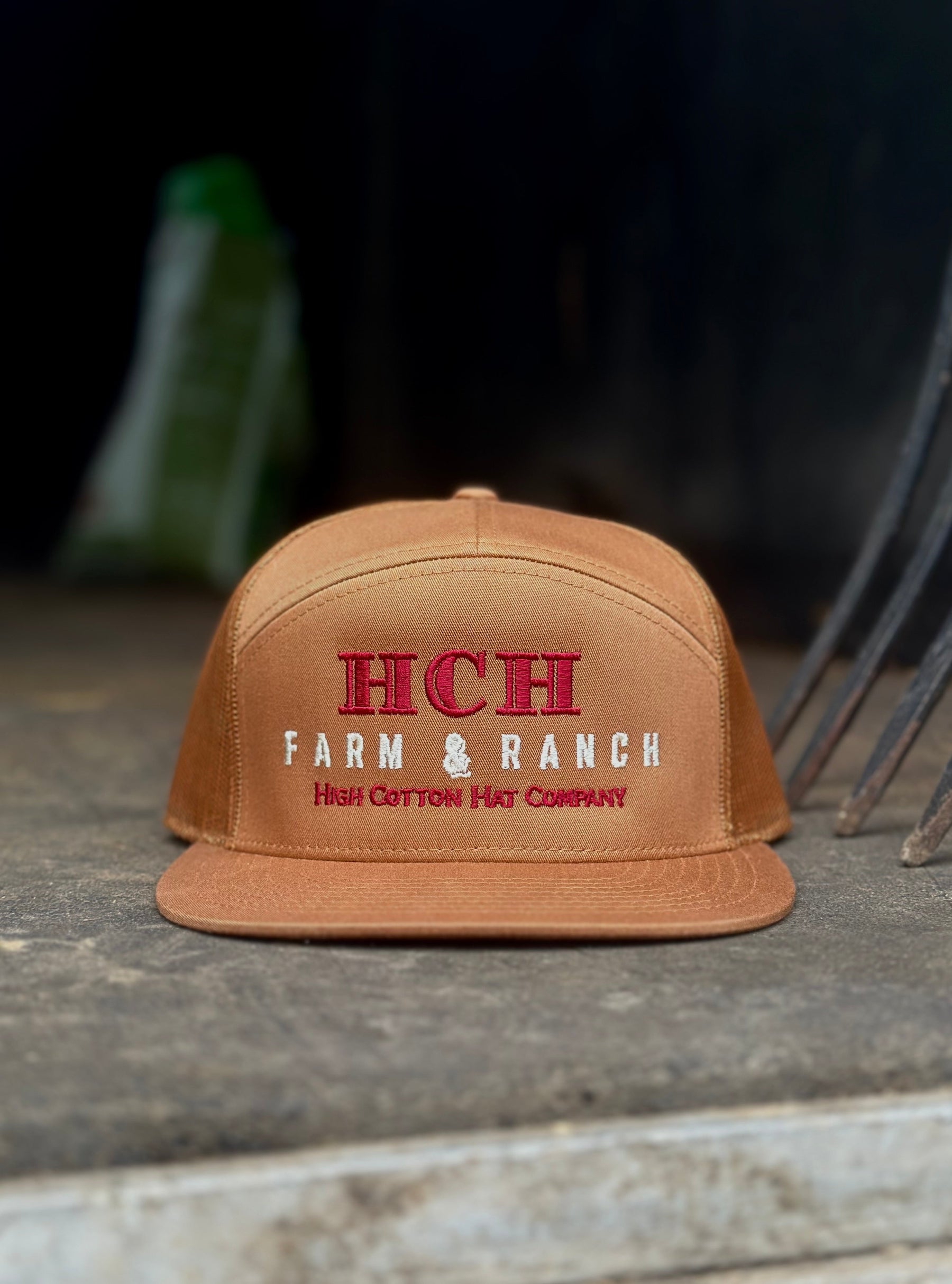 HCH Farm & Ranch 7-Panel Hat by High Cotton Hat Co in Texas