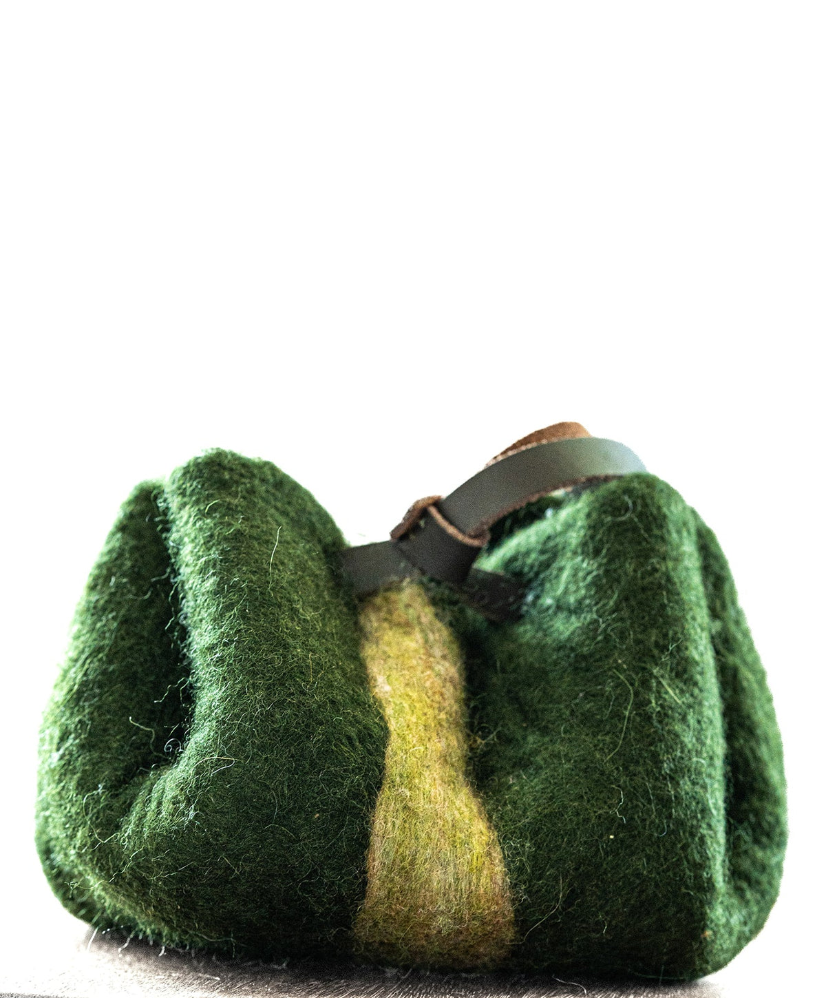 The Amy handcrafted wool bag by Comfy Bear Home