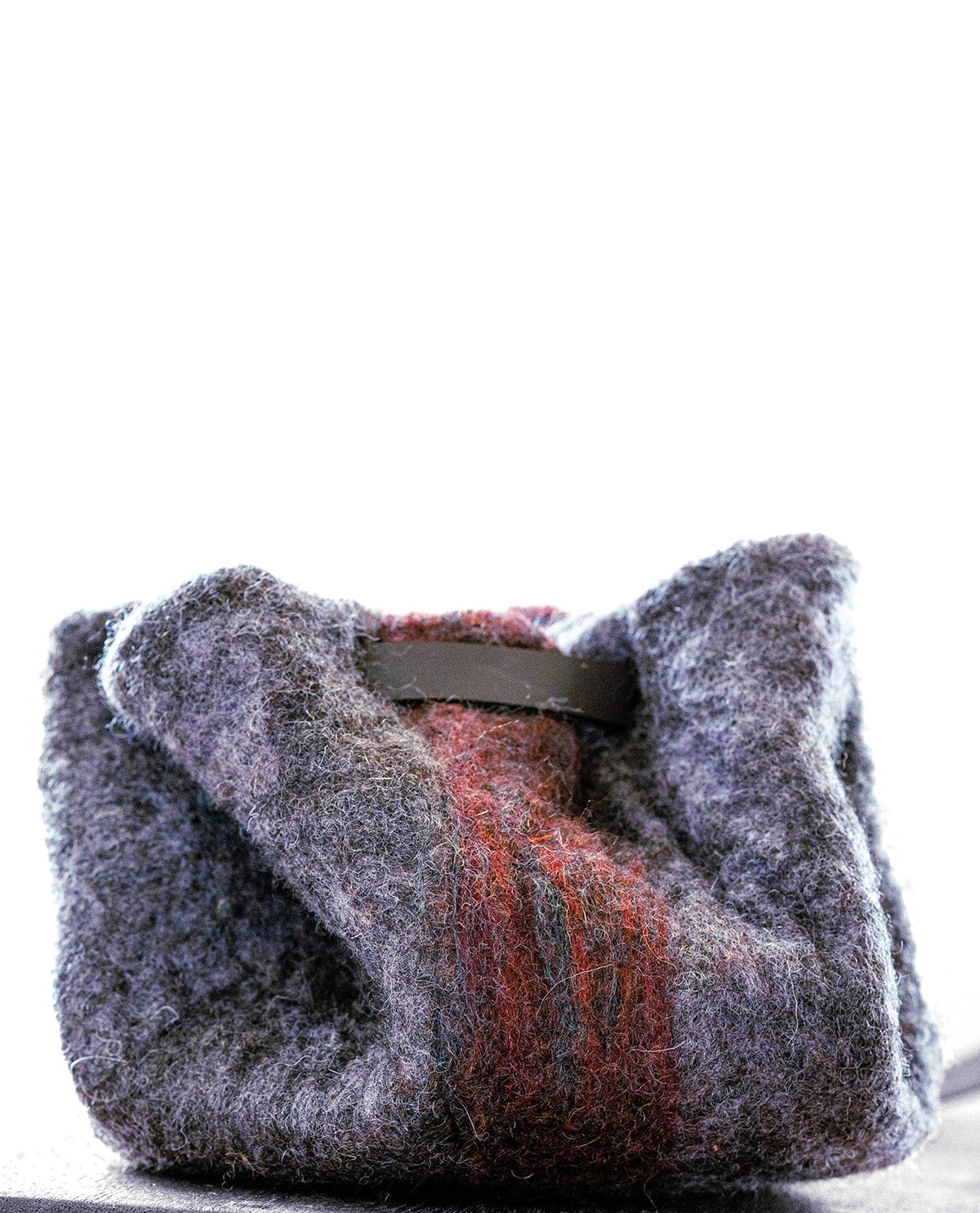 The Amy handcrafted wool bag by Comfy Bear Home